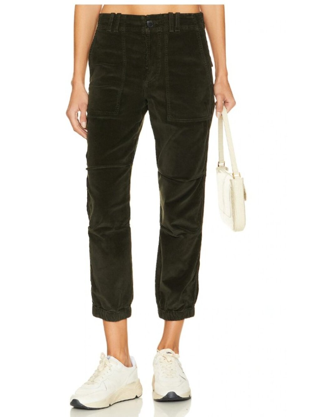 NWT Citizens of Humanity Agni Utility Trouser in Corduroy Seaweed Green Sz 30